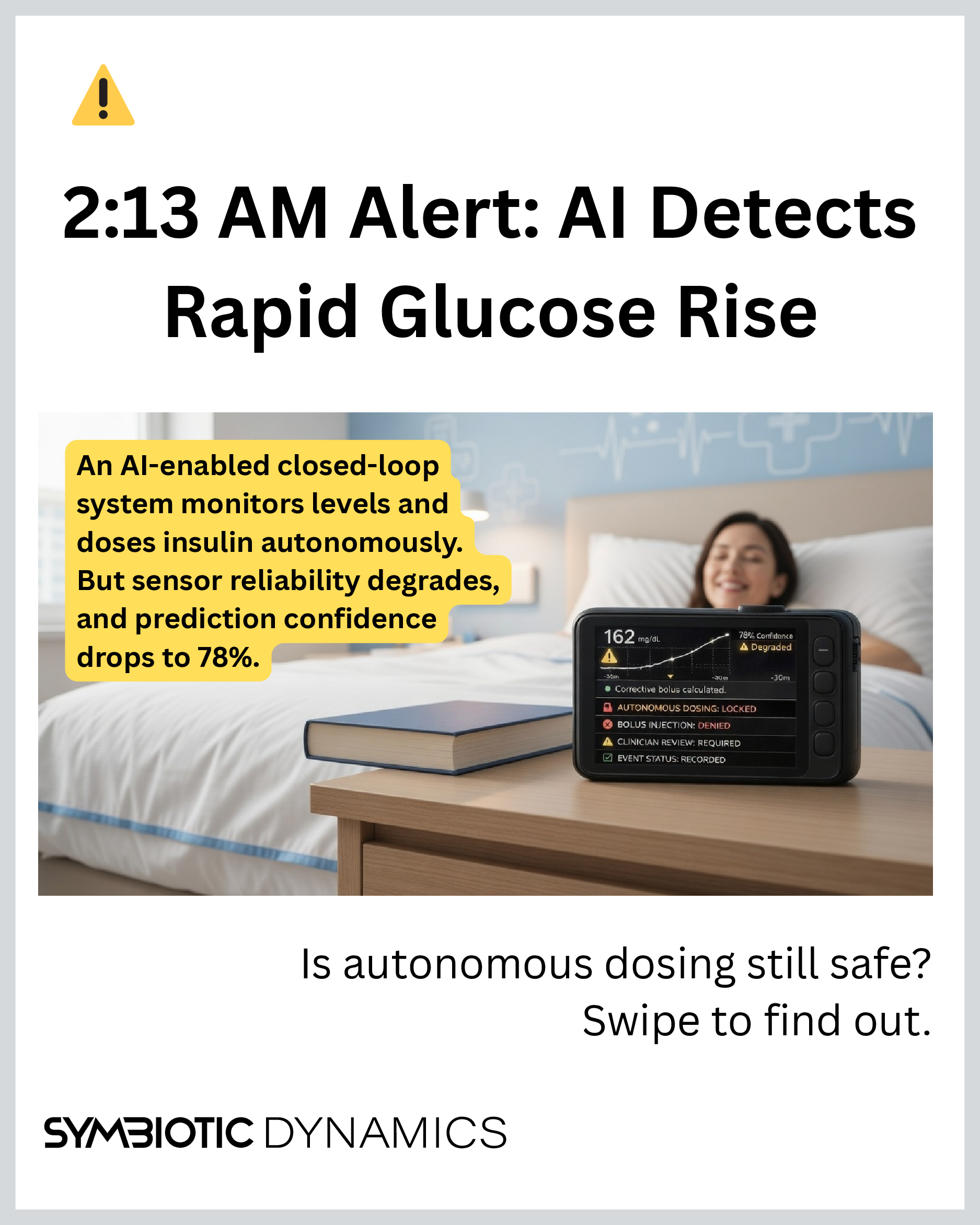 Policy Cards insulin scenario — slide 1